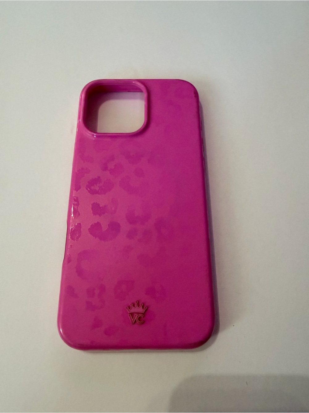 Pink Leopard Gloss Phone Case -iPhone 16 pro max